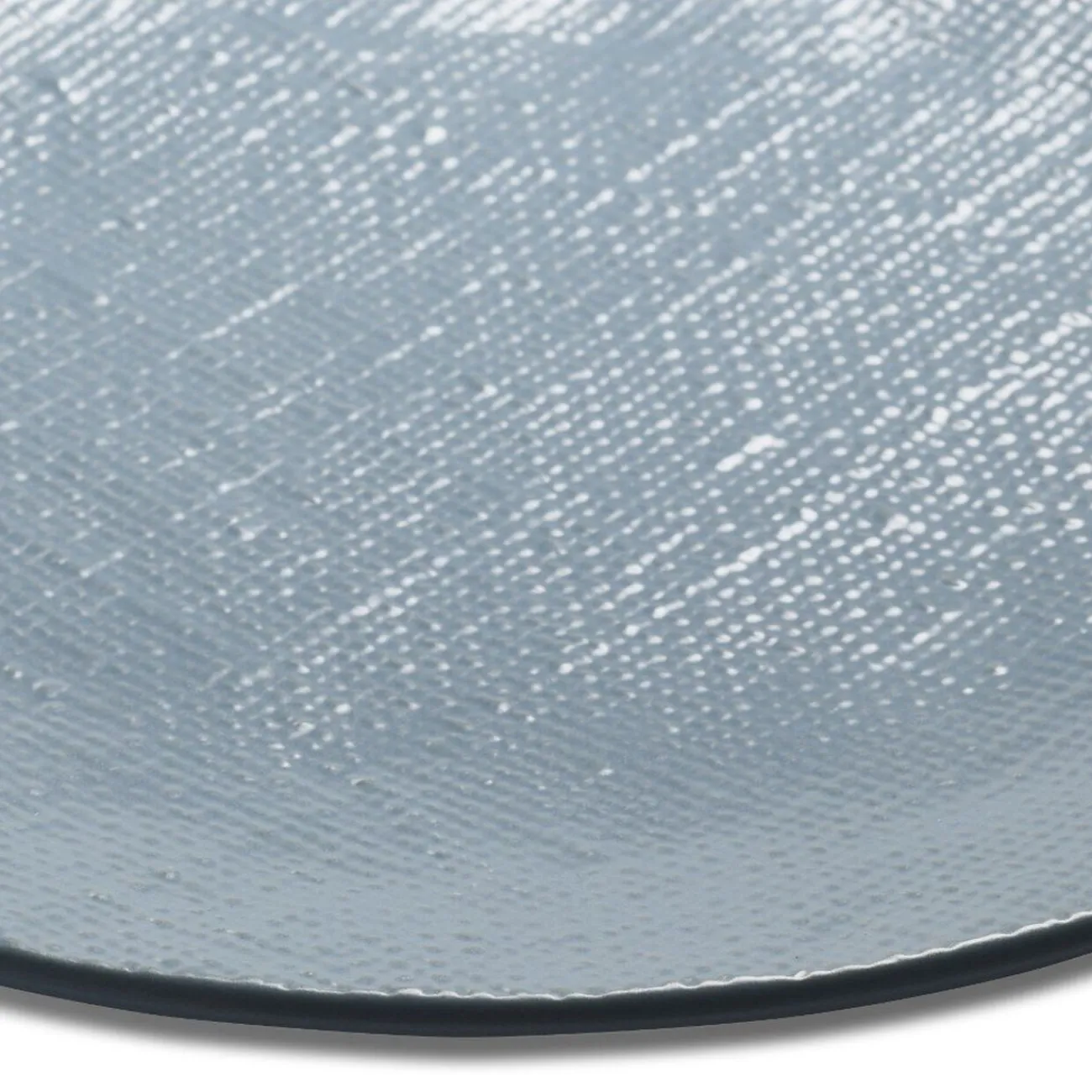 Gifi Assiette plate ronde en grès reliefbleu