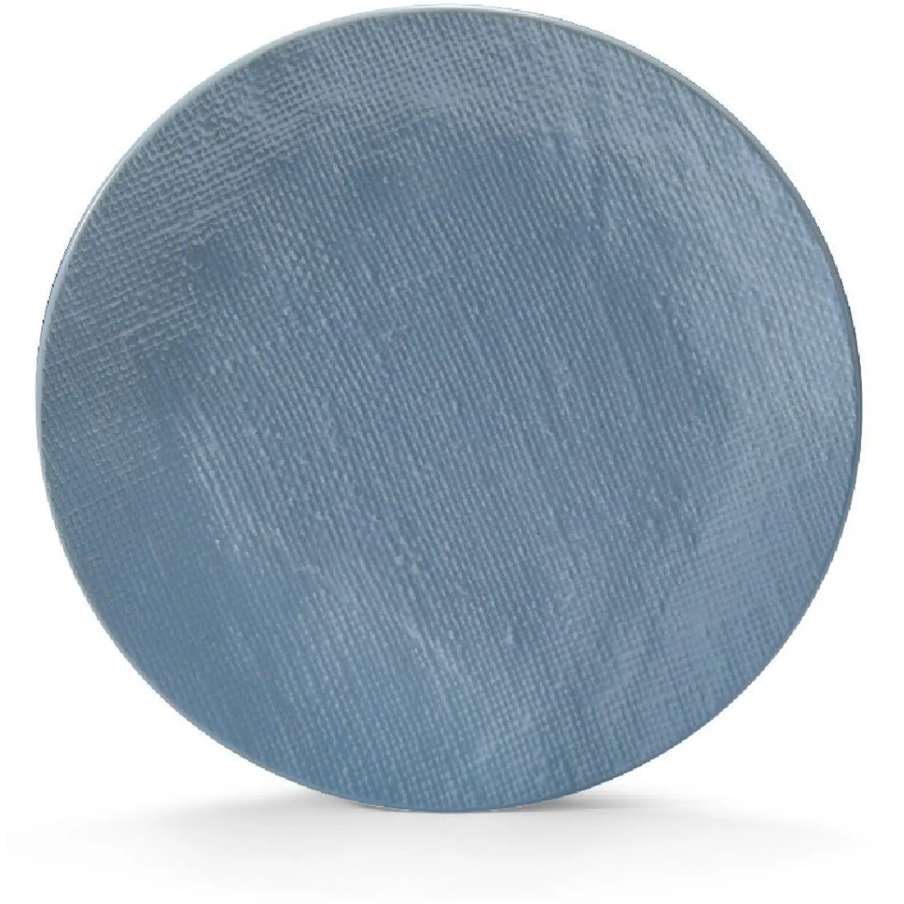 Gifi Assiette plate ronde en grès reliefbleu