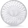 Gifi Assiette plate ronde fleur géométrique verre transparent