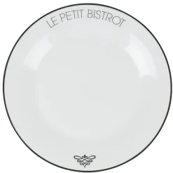 Gifi Assiette plate ronde Le petit bistrot