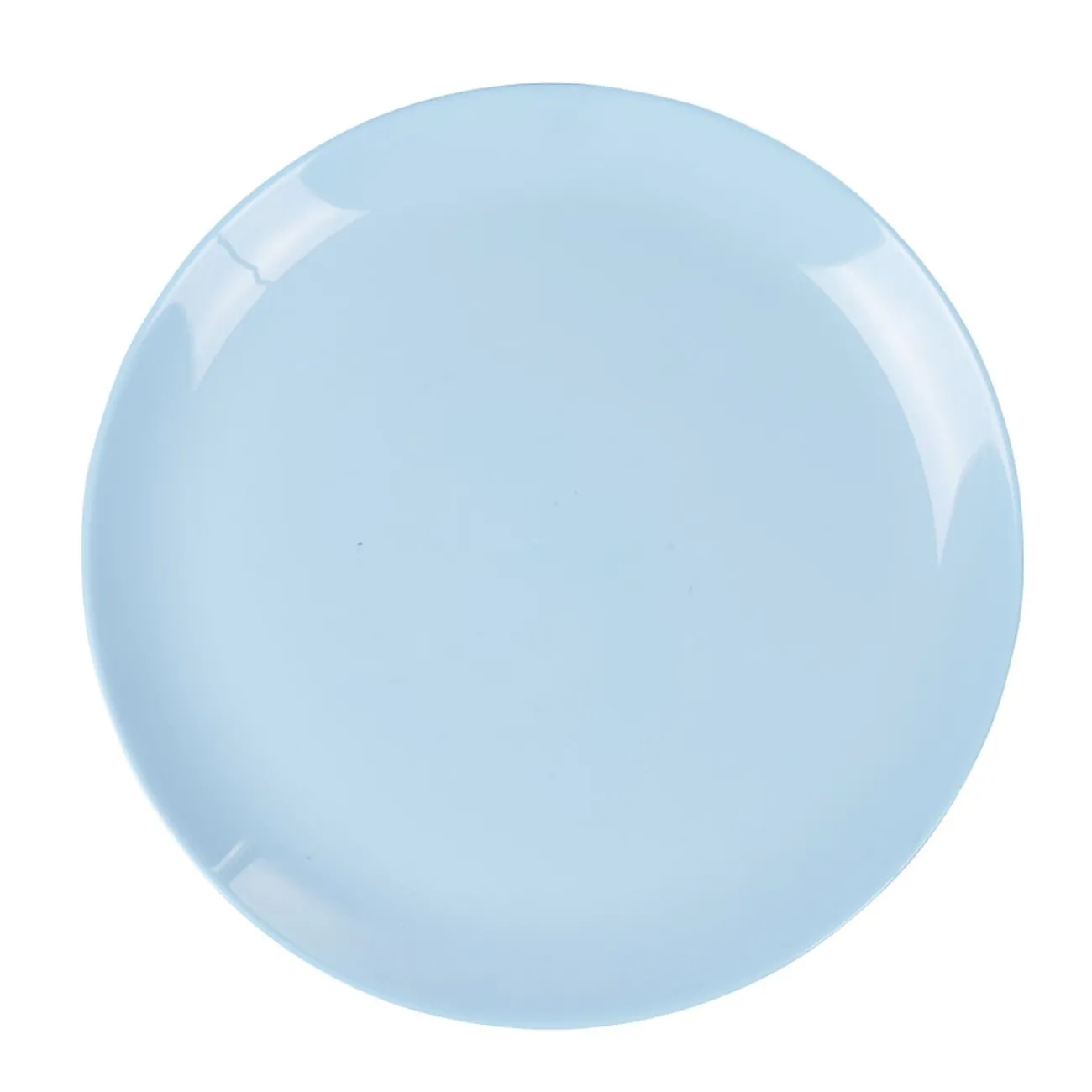 Gifi Assiette plate ronde Luminarc unie bleu clair Diwali