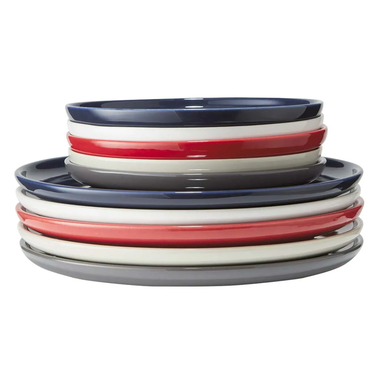 Gifi Assiette plate ronde Oslo rouge