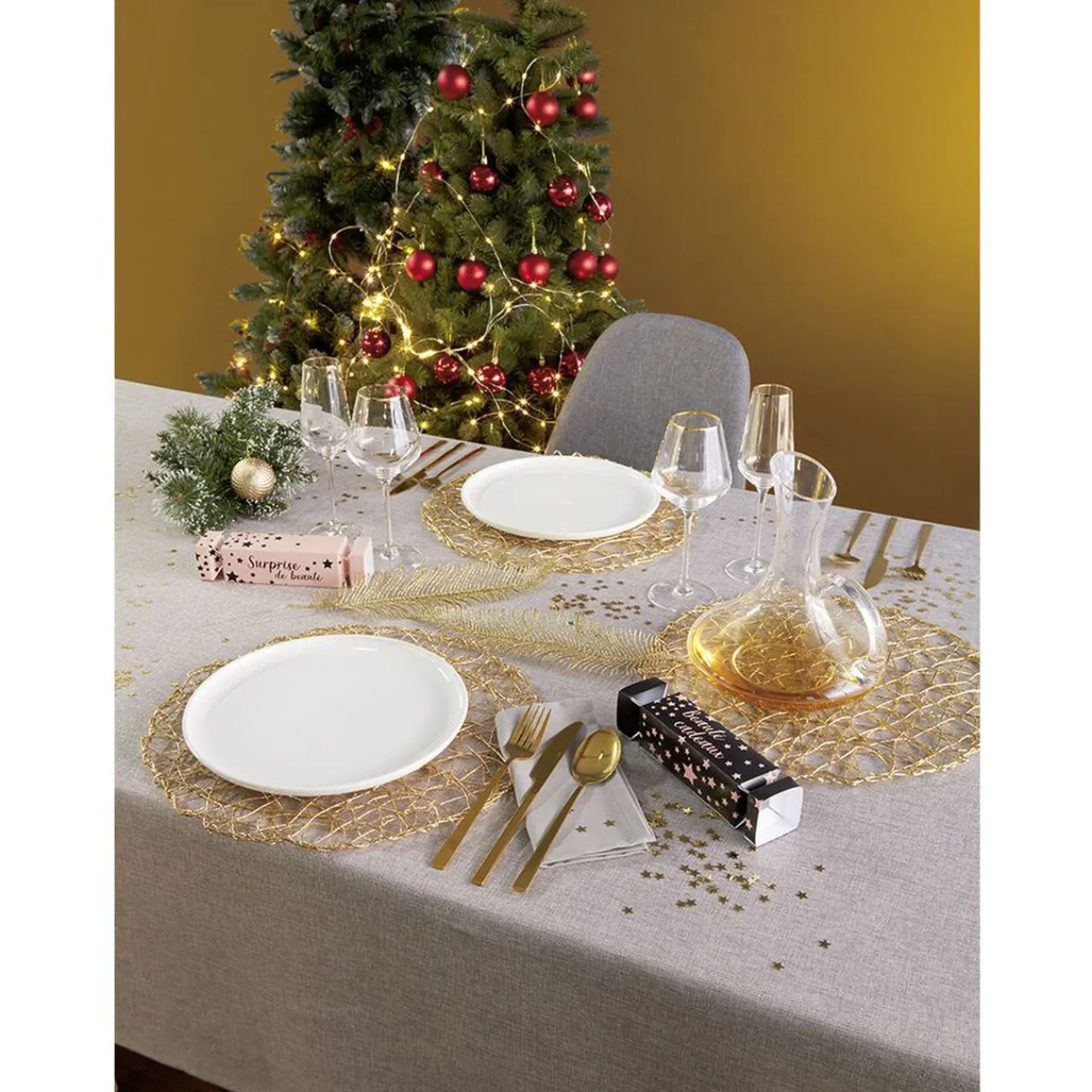 Gifi Assiette plate ronde Oslo blanche