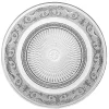 Gifi Assiette plate ronde transparente ciselée