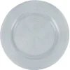 Gifi Assiette plate ronde transparente striée