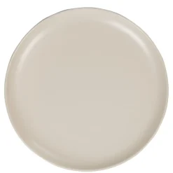 Gifi Assiette plate ronde uni taupe mat