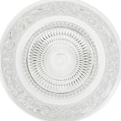 Gifi Assiette plate transparente ciselée