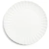 Gifi Assiette plate Venise rebord ondulé faïence blanc Ø26cm
