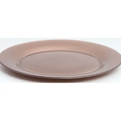 Gifi Assiette plate verre Zana cuivrée