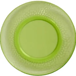 Gifi Assiette plate verte martelé x4