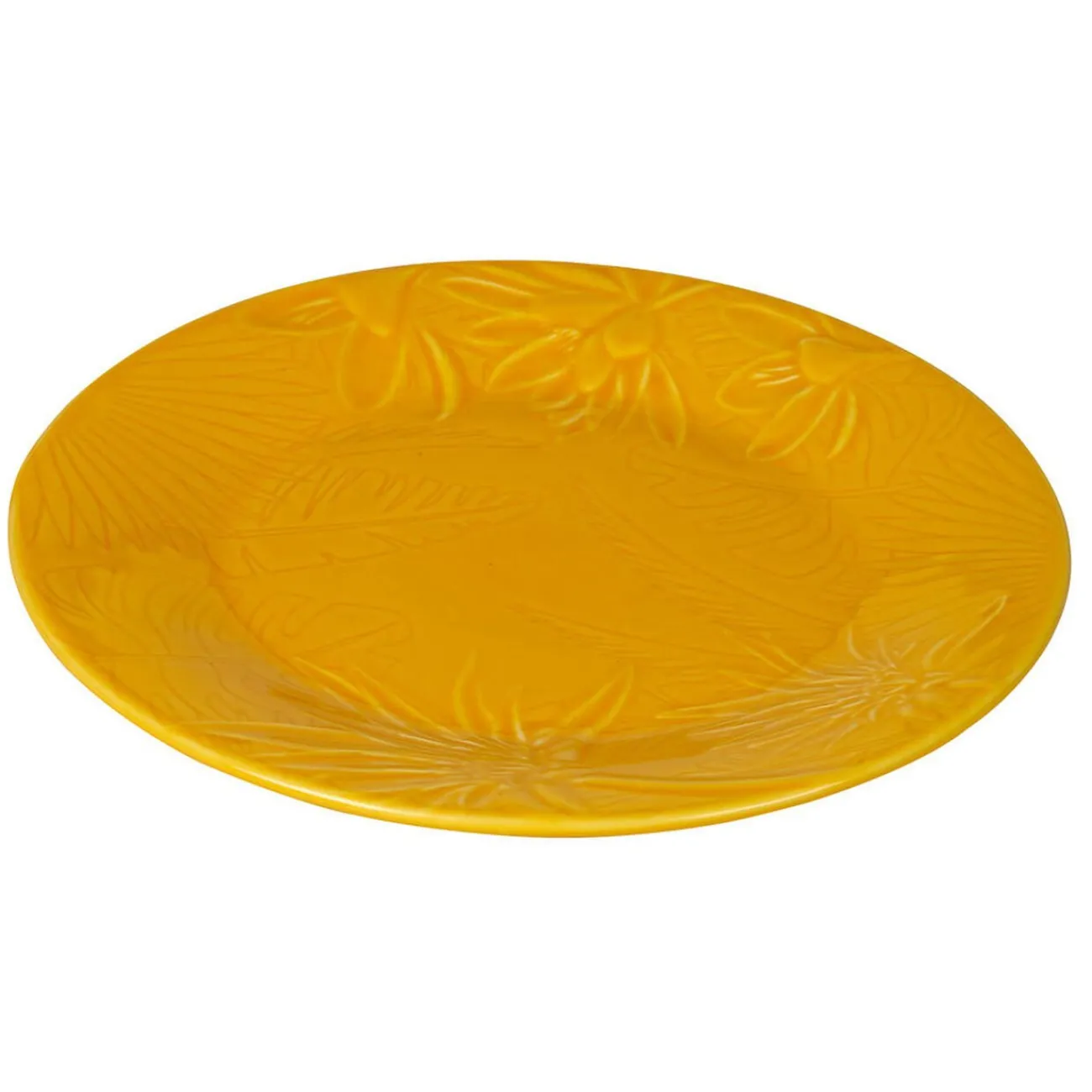 Gifi Assiette plate verte ou jaune
