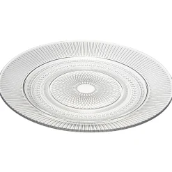 Gifi Assiette ronde plate en verre transparent Luminarc Louison ø 25 cm