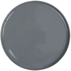Gifi Assiette ronde plate Nordic porcelaine gris