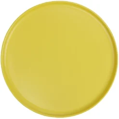 Gifi Assiette ronde plate Nordic porcelaine jaune