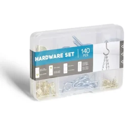 Gifi Rangement|Assortiment de 140 crochets en métal