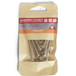 Gifi Outils Bricolage^Assortiment de vis agglo à tête fraisée 16/50mm - Matériaux pleins