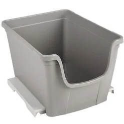 Gifi Rangement|Bac à bec empilable taupe 14 L