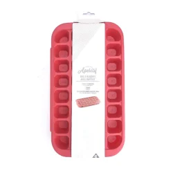 Gifi Bac à glaçons avec support 32 compartiments rouge