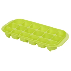 Gifi Bac à glaçons en plastique vert 18 compartiments x2
