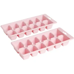 Gifi Bac à glaçons en plastique rose x2