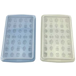 Gifi Bac à glaçons forme fruit avec réservoir et pelle