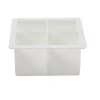 Gifi Bac à glaçons XXL 4 compartiments silicone blanc