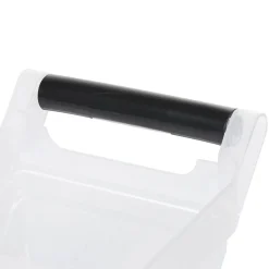 Gifi Rangement|Bac de rangement à roulettes transparent 12L