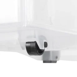 Gifi Rangement|Bac de rangement à roulettes transparent 12L