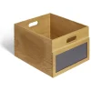 Gifi Rangement|Bac de rangement bois et ardoise 33xH20x29cm Taille M
