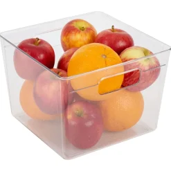 Gifi Bac de rangement carré transparent pour frigo 5,5L
