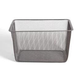 Gifi Rangement|Bac de rangement métal rouge ou gris 41x29,5xH23cm