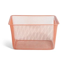 Gifi Rangement|Bac de rangement métal rouge ou gris 41x29,5xH23cm