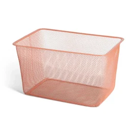 Gifi Rangement|Bac de rangement métal rouge ou gris 41x29,5xH23cm