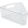 Gifi Bac de rangement triangulaire transparent pour frigo 3L