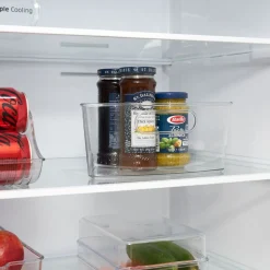 Gifi Bac de rangement triangulaire transparent pour frigo 3L