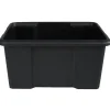 Gifi Rangement|Bac en plastique noir 30 L