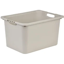 Gifi Rangement|Bac plastique beige