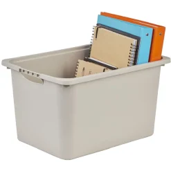 Gifi Rangement|Bac plastique beige