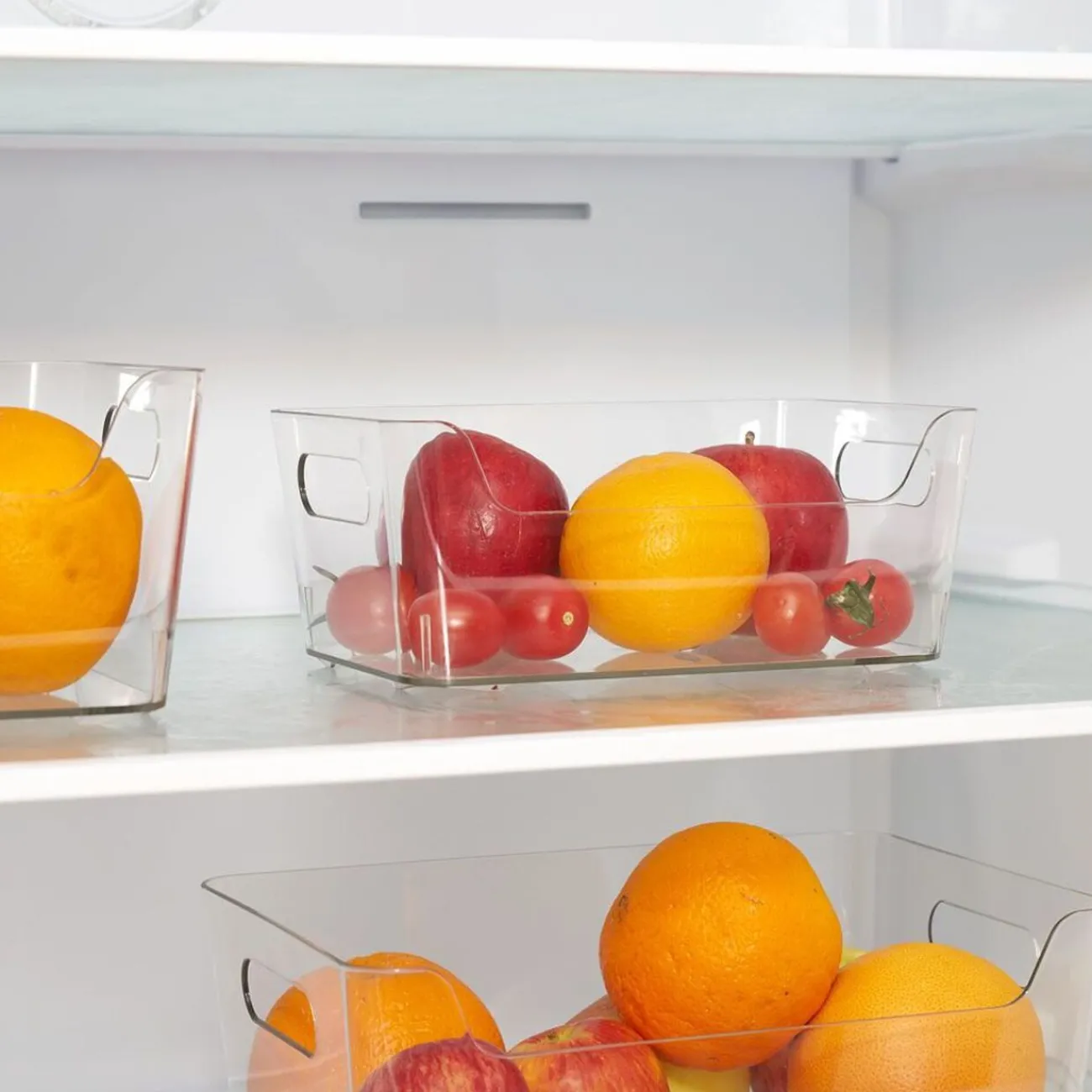 Gifi Bac rangement frigo 2L plastique transparent 20,5x14xH8,5cm