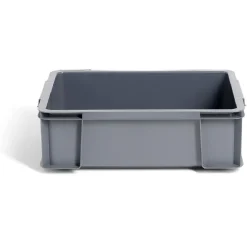 Gifi Rangement|Bac renforcé rangement plastique gris 9L