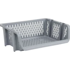 Gifi Rangement|Bac superposable large en plastique 39x30,5xH13cm