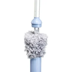 Gifi Nettoyage Et Entretien|Balai avec plumeau intégré au manche gris et bleu