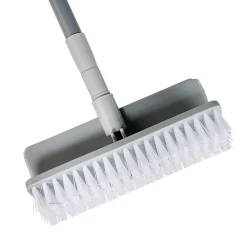 Gifi Nettoyage Et Entretien|Balai brosse 2en1 gris et blanc avec mop