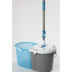 Gifi Entretien Du Linge|Balai magique seau essoreur bleu gris