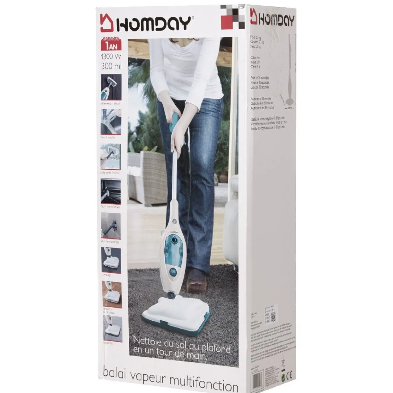 Gifi Nettoyage Et Entretien|Balai vapeur multifonction Homday