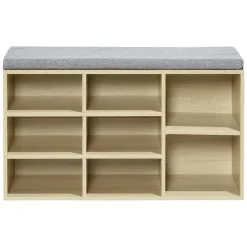 Gifi Rangement|Banc meuble à chaussures 2en1 8 compartiments