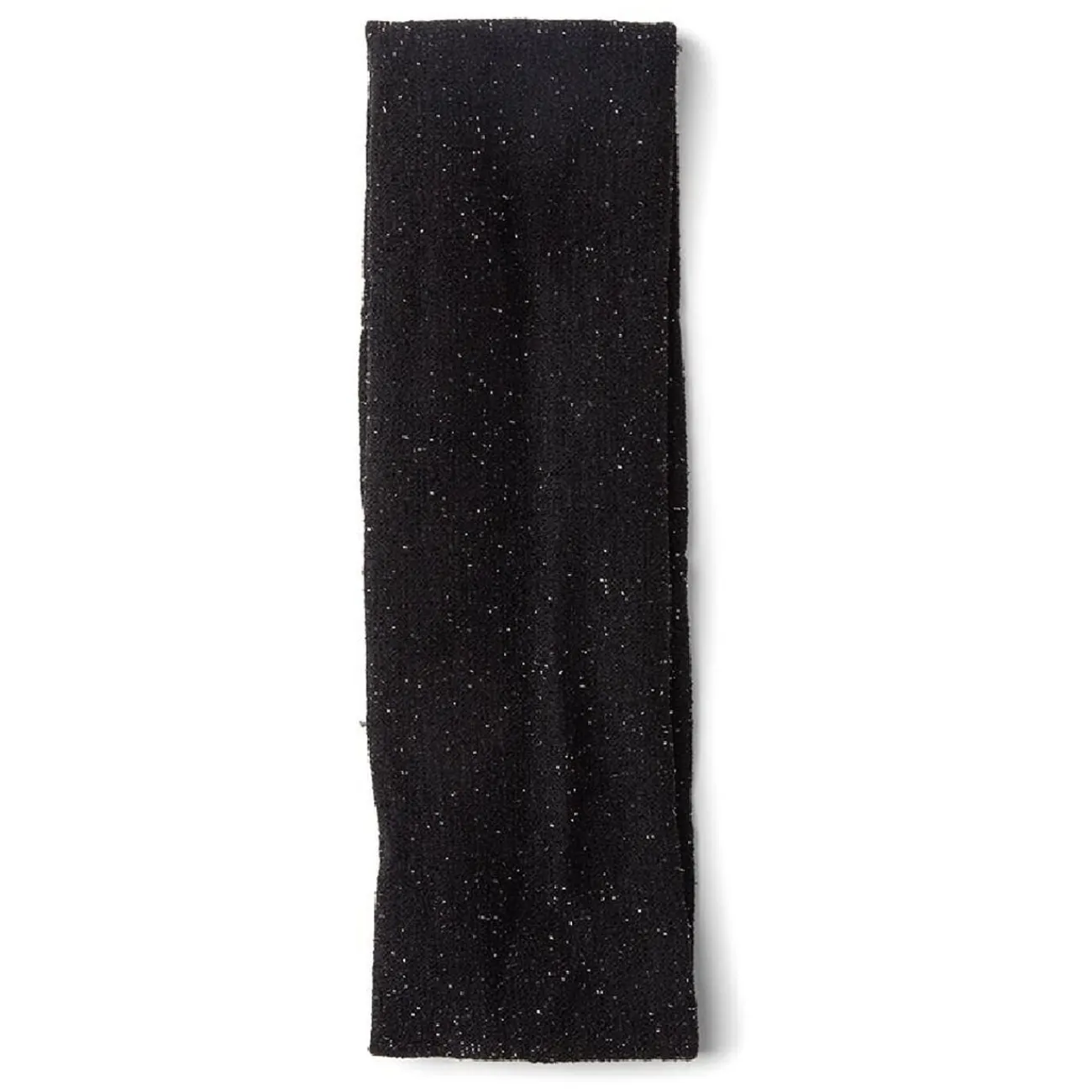 Gifi Beauté^Bandeau à cheveux large en maille polyester noir à paillettes argentées