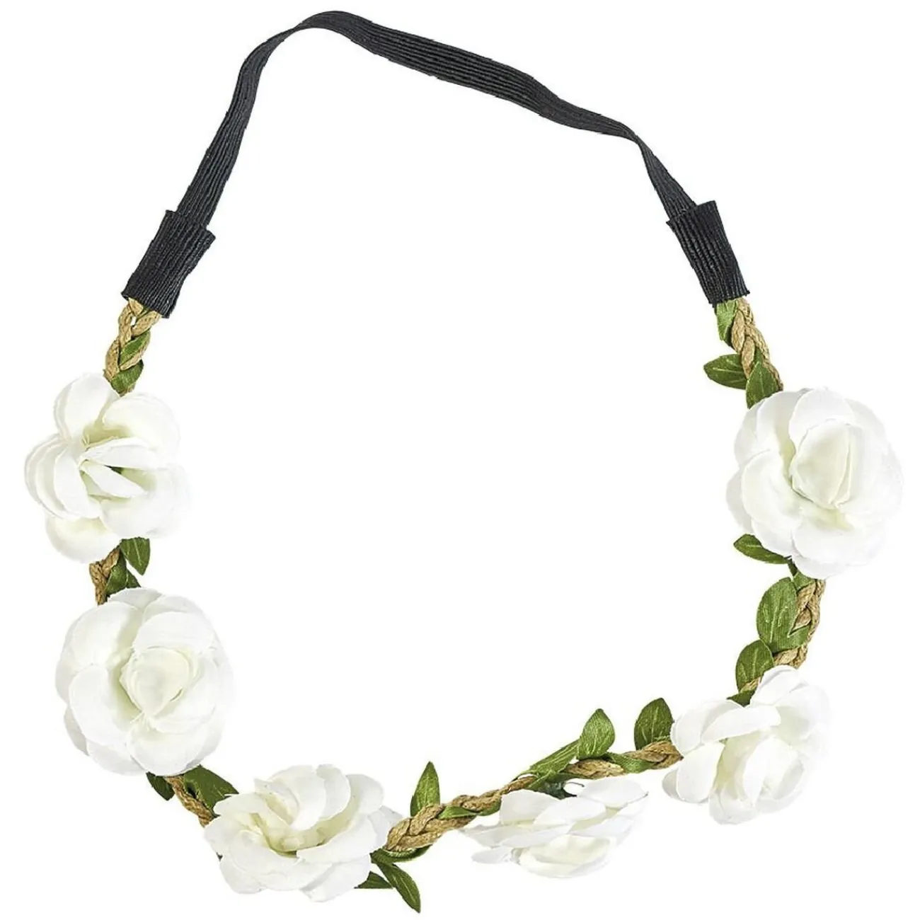 Gifi Beauté^Bandeau pour cheveux couronne de fleurs blanches