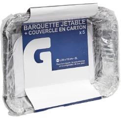 Gifi Barquette en aluminium 2L par 5