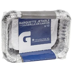 Gifi Barquette en aluminium x10